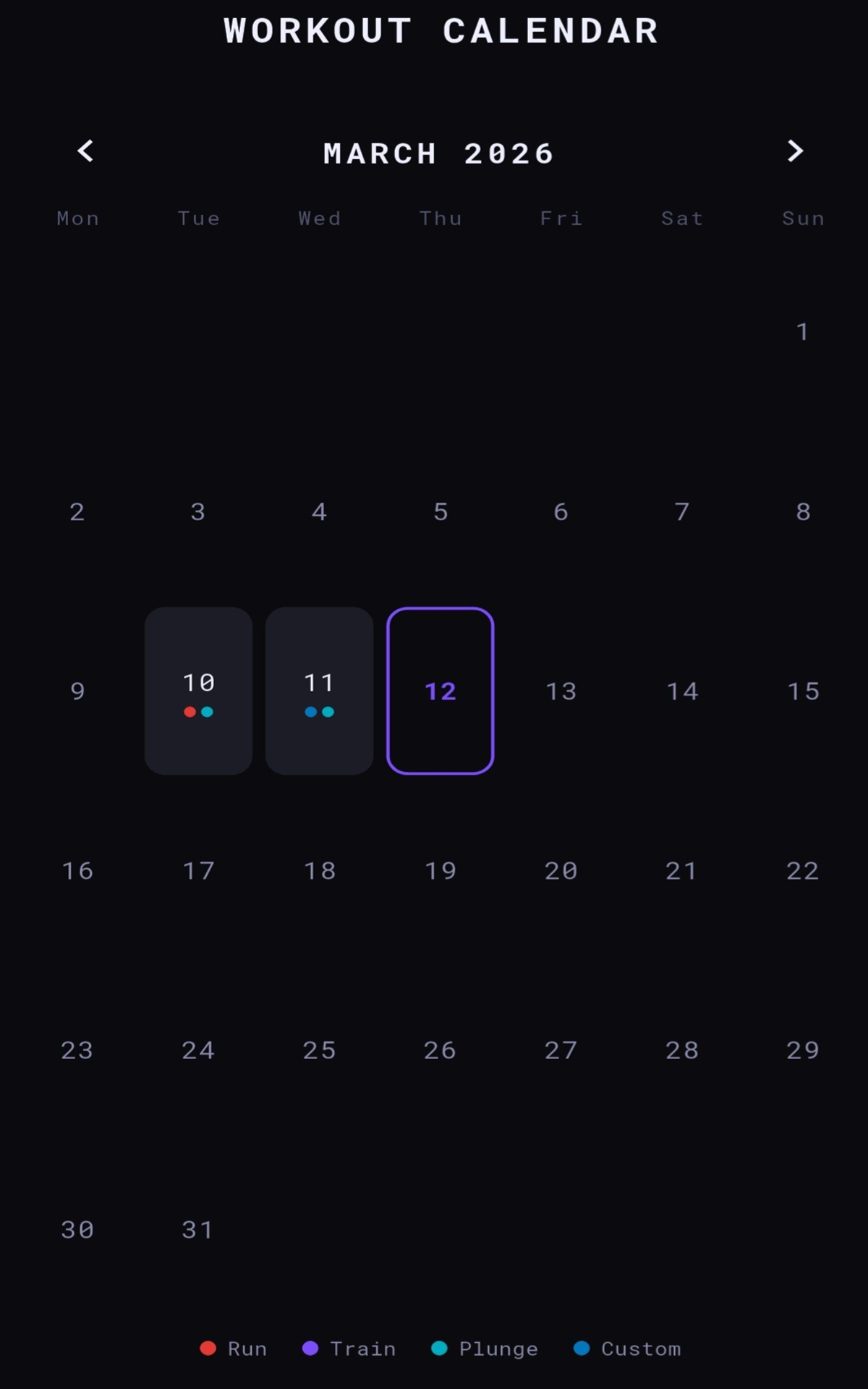 Viking Intervals – Recover: cold plunge presets and quick-set timer